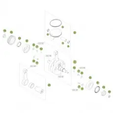 Beta RR520 Factory 11 Kurbelwelle/Kolben/Ausgleichswelle 2 Nur Heute