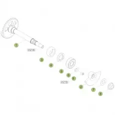 Top-Seller Beta RR520 Factory 11 Kurbelwelle/Kolben/Ausgleichswelle 1