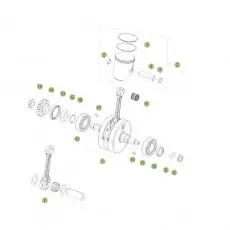 Beta RR250 2T Racing 15 Kurbelwelle/Kolben/Ausgleichswelle Top-Seller