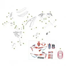 Begrenztes Angebot Beta RR250 2T Racing 16 Verkleidung/Sitzbank/Tank 1