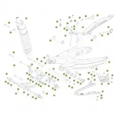 Super-Preis Beta RR250 2T Racing 16 Schwingarm/Federbein 1