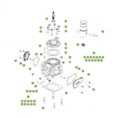 Beta RR250 2T Racing 16 Zylinder/Zylinderkopf/Ventiltrieb Top-Seller