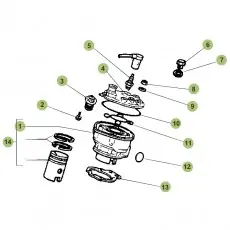 Beta RR50 Standard 13 Zylinder/Zylinderkopf/Ventiltrieb Garantierte Lieferung