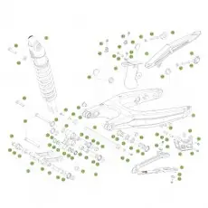 Beta RR480 15 Schwingarm/Federbein 1 Abverkauf