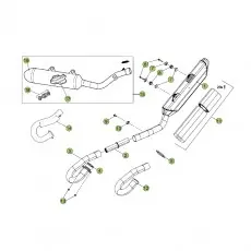 Ausverkauf Beta RR450 Cross Country 12 Auspuffsystem