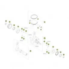 Beta RR450 Cross Country 12 Kurbelwelle/Kolben/Ausgleichswelle 2 Knallerangebot