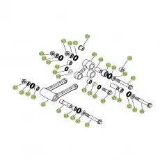 Schneller Versand Beta RR525 Racing 09 Schwingarm/Federbein 2