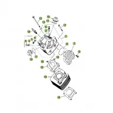 Beta RE125 15 Zylinder/Zylinderkopf/Ventilrieb 1 Preisknaller