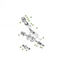 Beta RE125 15 Kurbelwelle/Kolben/Ausgleichswelle Top-Angebot