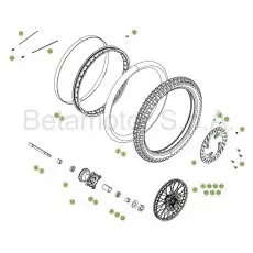 Solange Der Vorrat Reicht Beta RE125 16 Vorderrad