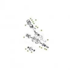 Preis Gesenkt Beta RE125 13-14 Kurbelwelle/Kolben/Ausgleichswelle