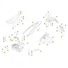 Geprüft Beta RE125 15 Verkleidung/Sitzbank/Tank 2