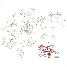 Bestseller Beta RR125 LC 13 Verkleidung/Sitzbank/Tank 2