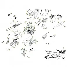 Sofort Bestellen Beta RR125 LC 13 Verkleidung/Sitzbank/Tank 1