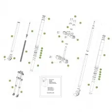 Heißes Angebot Beta RR125 LC 13 Gabel 3