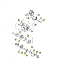 Schneller Versand Beta RR125 LC 13 Kurbelwelle/Kolben/Ausgleichswelle
