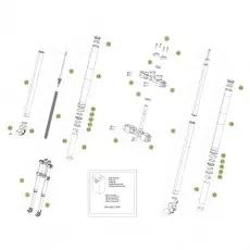 Neu Beta RR125 LC 14-15 Gabel