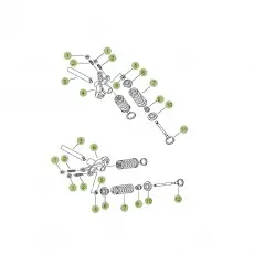 Saisonangebot Beta RR125 LC 14-15 Zylinder/Zylinderkopf/Ventiltrieb 2