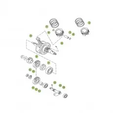 Beta RR125 LC 14-15 Kurbelwelle/Kolben/Ausgleichswelle Top-Seller