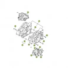 Beta RR125 LC 14-15 Motorgehäuse 1 Neue Kollektion