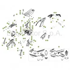 Super-Preis Beta RR125 LC 16 Verkleidung/Sitzbank/Tank