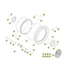 Saisonangebot Beta RR125 LC 16 Hinterrad