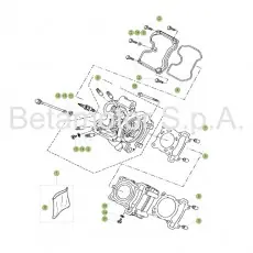 Beta RR125 LC 16 Zylinder/Zylinderkopf/Ventiltrieb 1 Zertifiziert