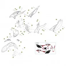 Beta RR125 13 Verkleidung/Sitzbank/Tank 2 Meistverkauft
