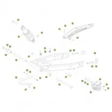 Beta RR125 13 Schwingarm/Federbein Echt