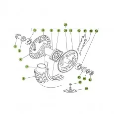 Rabatt Beta RR125 11 Hinterrad