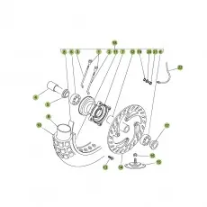 Beta RR125 11 Vorderrad Finale Aktion