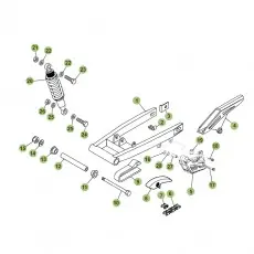 Sichere Zahlung Beta RR125 11 Schwingarm/Federbein