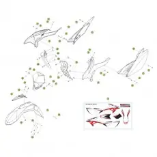 Sale Beta RR125 14 Verkleidung/Sitzbank/Tank 1