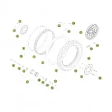 Mega-Angebot Beta RR125 14 Hinterrad