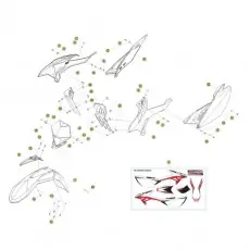 Beta RR125 15 Verkleidung/Sitzbank/Tank 1 Schneller Versand