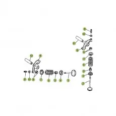 Beta RR125 15 Zylinder/Zylinderkopf/Ventiltrieb 2 Neue Ware