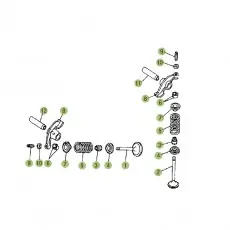 Markenprodukt Beta RR125 16 Zylinder/Zylinderkopf/Ventiltrieb 2