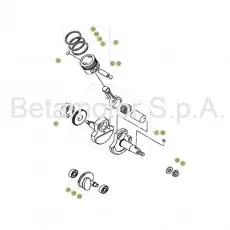 Beta RR125 16 Kurbelwelle/Kolben/Ausgleichswelle Letzte Chance