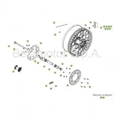 Beta RR350 Racing 17 Hinterrad Markenware