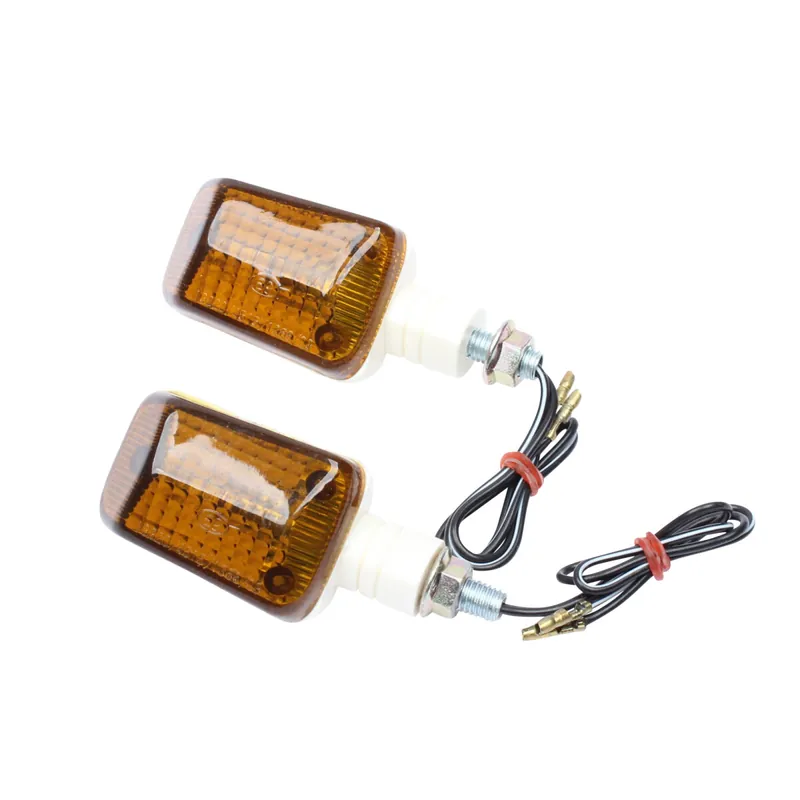 Nur Für Kurze Zeit Motorcycle Mini Turn Signal Short White Dark UNIVERSAL Halogen 12V 23W
