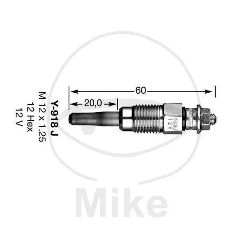 Versand Am Gleichen Tag Glow plug 857 Y-918J NGK D-Power 2 for Piaggio Ape 420 Diesel# 1986-2004