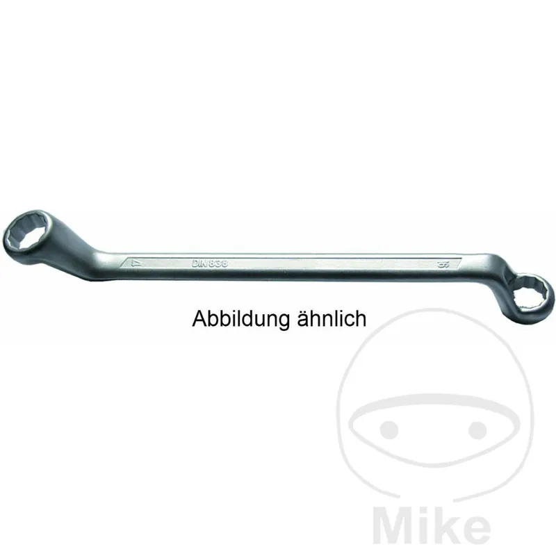 Llave de doble anillo JMP 20 x 22 con manivela Finale Aktion