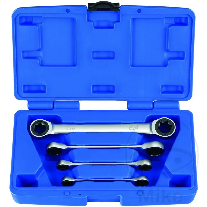 Nur Heute Condor Set di chiavi ad anello a doppio cricchetto 4 pezzi TORX