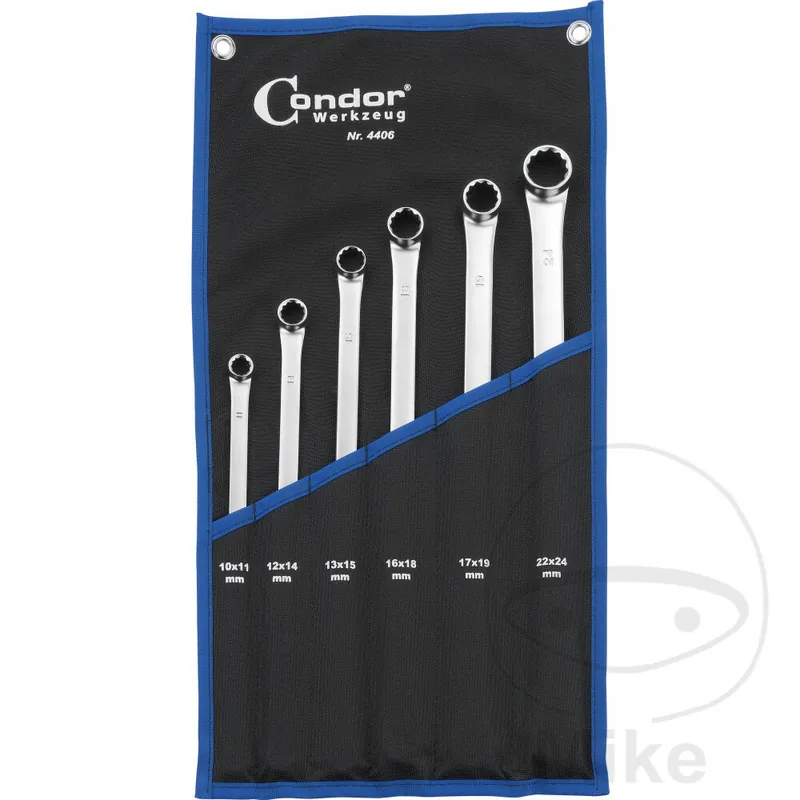 Neu Condor double ring wrench set long 10-24 mm, 6 pieces