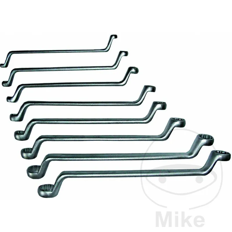 Juego de llaves de doble anillo JMP 6 - 22 mm con manivela, 8 piezas Beliebt