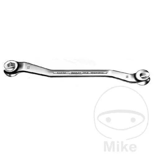 HAZET Clé polygonale double pour conduites de frein ouverte 12 x 14 mm coudée Schneller Versand