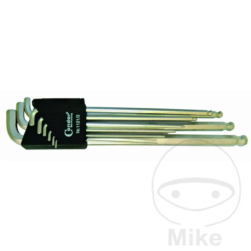 Geprüft Llave hexagonal Condor Juego de llaves en L Destornillador Llave hexagonal 1/16-3/8