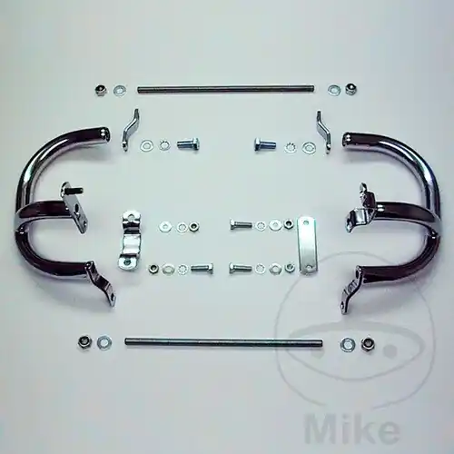 Juego de protecciones delanteras cromadas para Suzuki GS 500 # 1989-2000 Echt