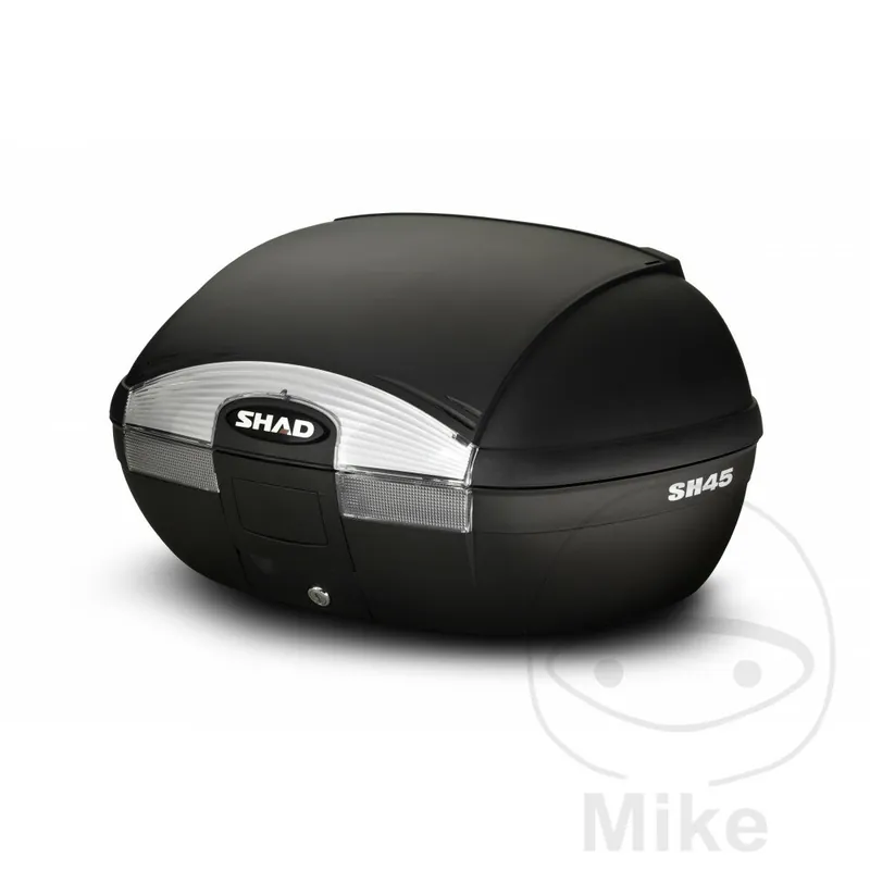 Topcase negro de 45 litros SHAD SH45 con placa de transporte Neue Kollektion