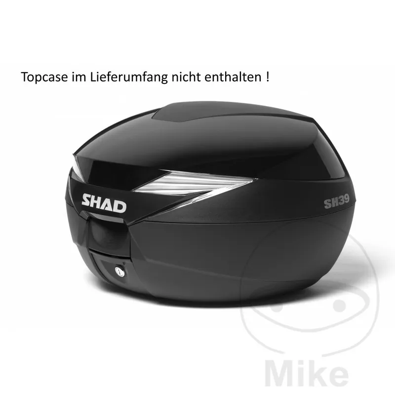 Cover decorative lid for top case SHAD SH39 black metallic Kostenfreie Lieferung